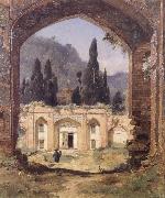 Jean-Paul Laurens Ruins of the Palace of Asraf Sweden oil painting artist